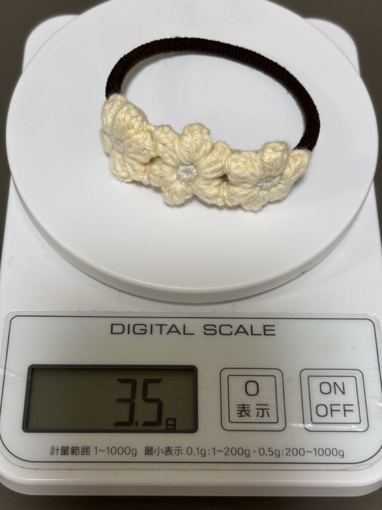 お花のヘアゴム