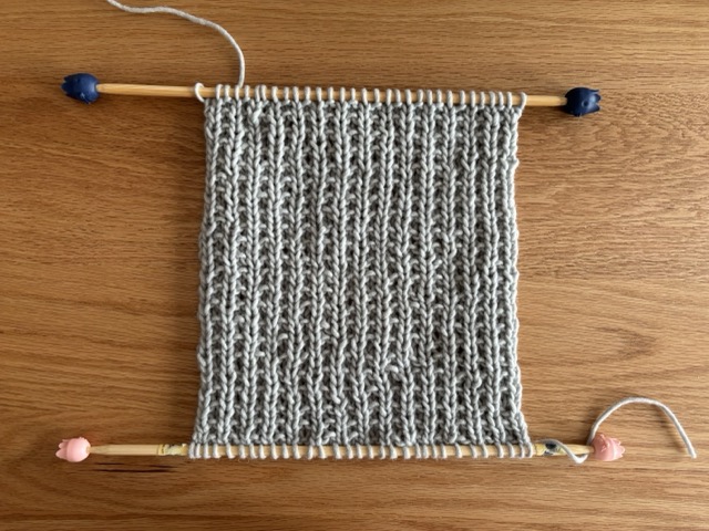 編み進めたところ