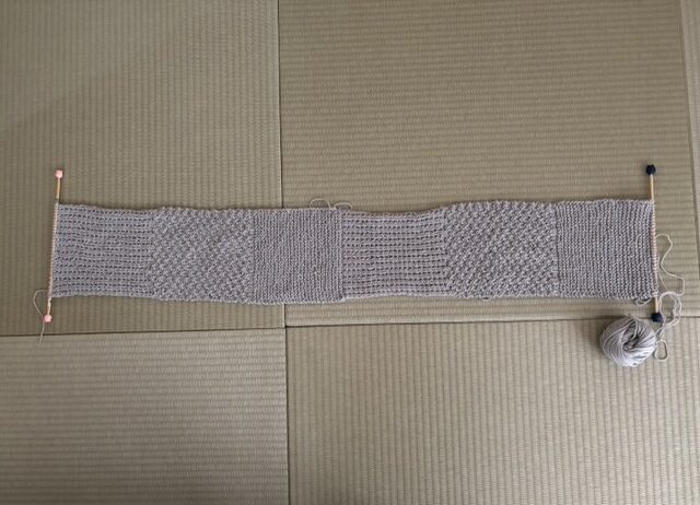 全体を編めたところ