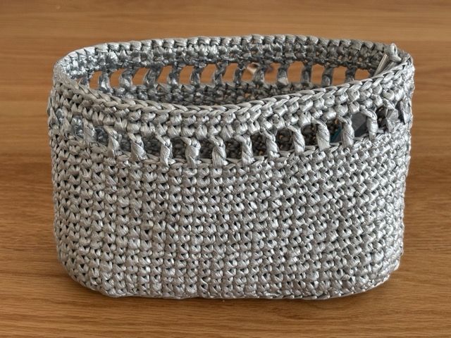 19段目まで編んだところ