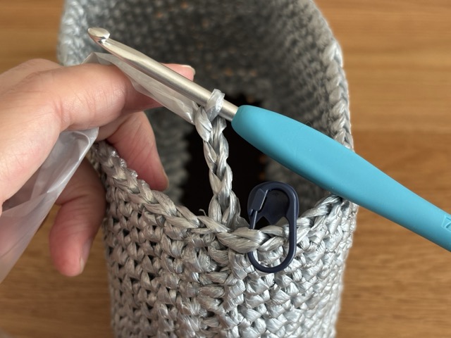 １７段目のくさり編み